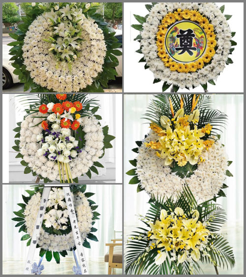 安徽合肥市庐江县汤池镇中份村花圈速递